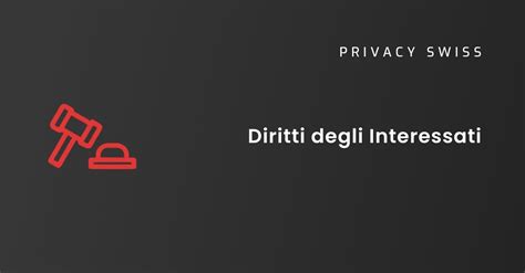 diritto degli interessati prada|diritti dei privati privati.